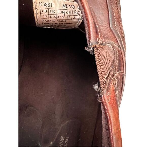 Rockport leather Brown Loafers Dark Brown Tumbled man size 13 - Picture 8 of 8